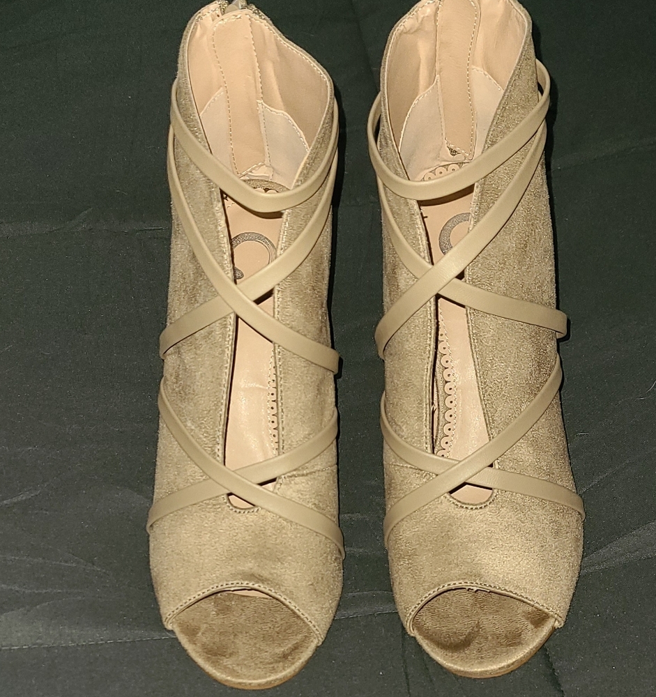 Peep Toe Booties 7 1/2
